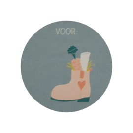 Sticker - Sinterklaas - Laars - Blauw