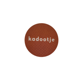 Sticker - Sinterklaas - Kadootje - Bruin