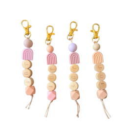 Sleutelhanger - JUF - regenboog