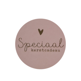 Sticker - Speciaal Kerstcadeau - Roze