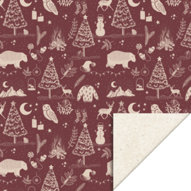 Cadeaupapier | KERST | VINTAGE | BEETRED