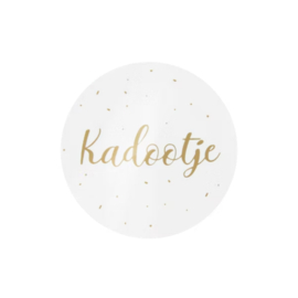 Sticker - kadootje - Wit