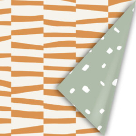 Cadeaupapier | BOLD LINES| ROEST-WIT