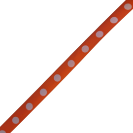 Stippen - Oranje - Wit - 5 meter