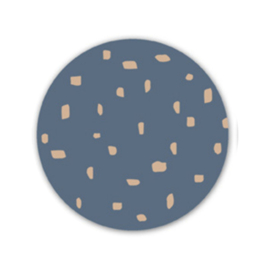Sticker - Confetti - Blauw - Créme