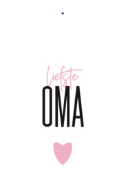 MINIKAART ROZE | LIEFSTE OMA