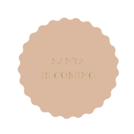 Santa is coming - Créme - Goud - Kerst
