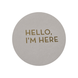 Hello, I'm here - Baby - Wit - Goud