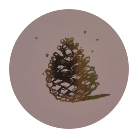Sticker - Dennenappel - Kerst