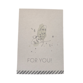 For you! - Vlinder - Zwart - Craft
