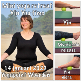 mini yogaretreat Yin You Time - Yoga point woerden - zaterdag 14 januari 2022 - 14.00-16.00 - Muriel Baron