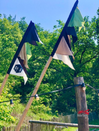 terras vlaggen Buiten in de Kuil, Lage Vuursche