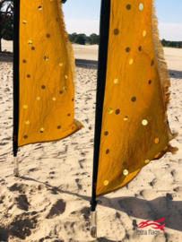 2 gouden beachvlaggen huren