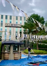 Witte vlaggetjes voor The Sting