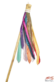 10 Multicolor Ibiza vlaggen met bamboepalen huren