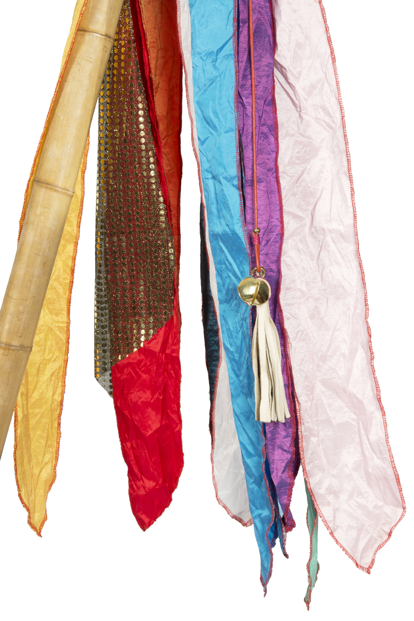 Ibiza vlag Multicolor met bamboe paal