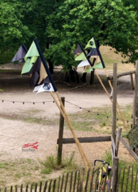terras vlaggen Buiten in de Kuil, Lage Vuursche