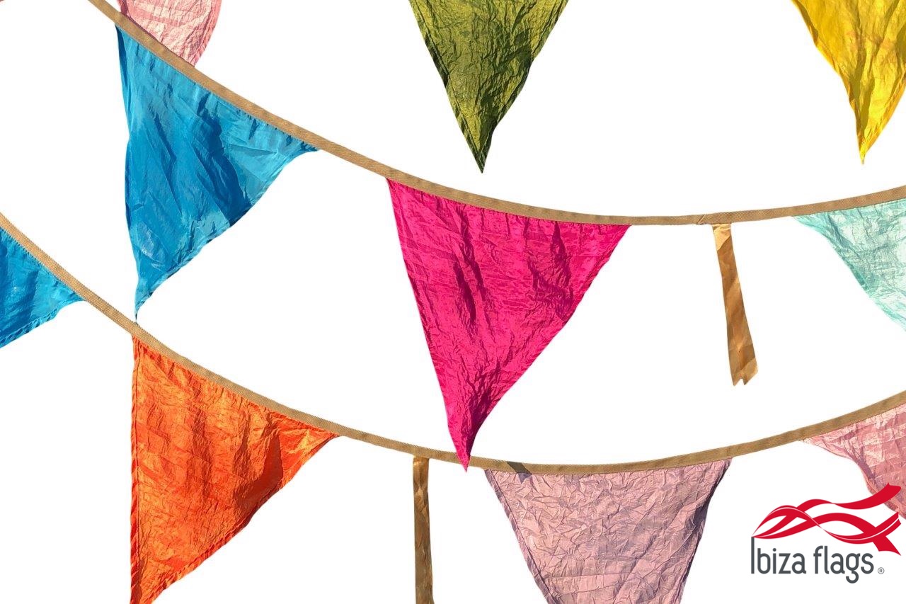 Multicolor XL puntslinger van stof