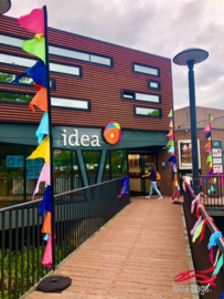 Feest vlaggen voor Open Dag, Idea, Soest