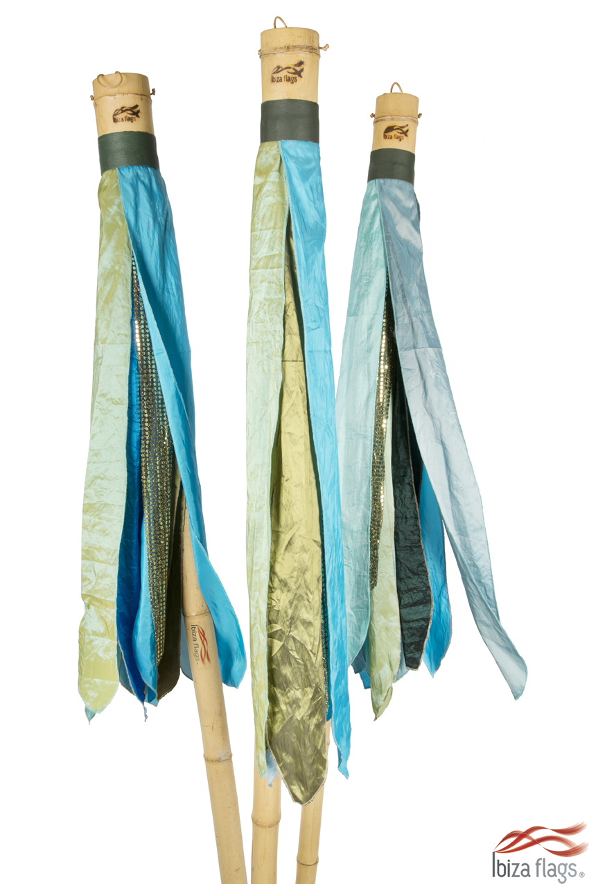 Anita: 3x Ibiza Flags Multicolor, 1x Aqua bovenstukken incl. verzending