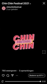 Festival slingers  voor Chin Chin festival