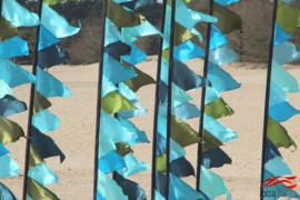 10 Aqua festival vlaggen 3.90m recht model huren