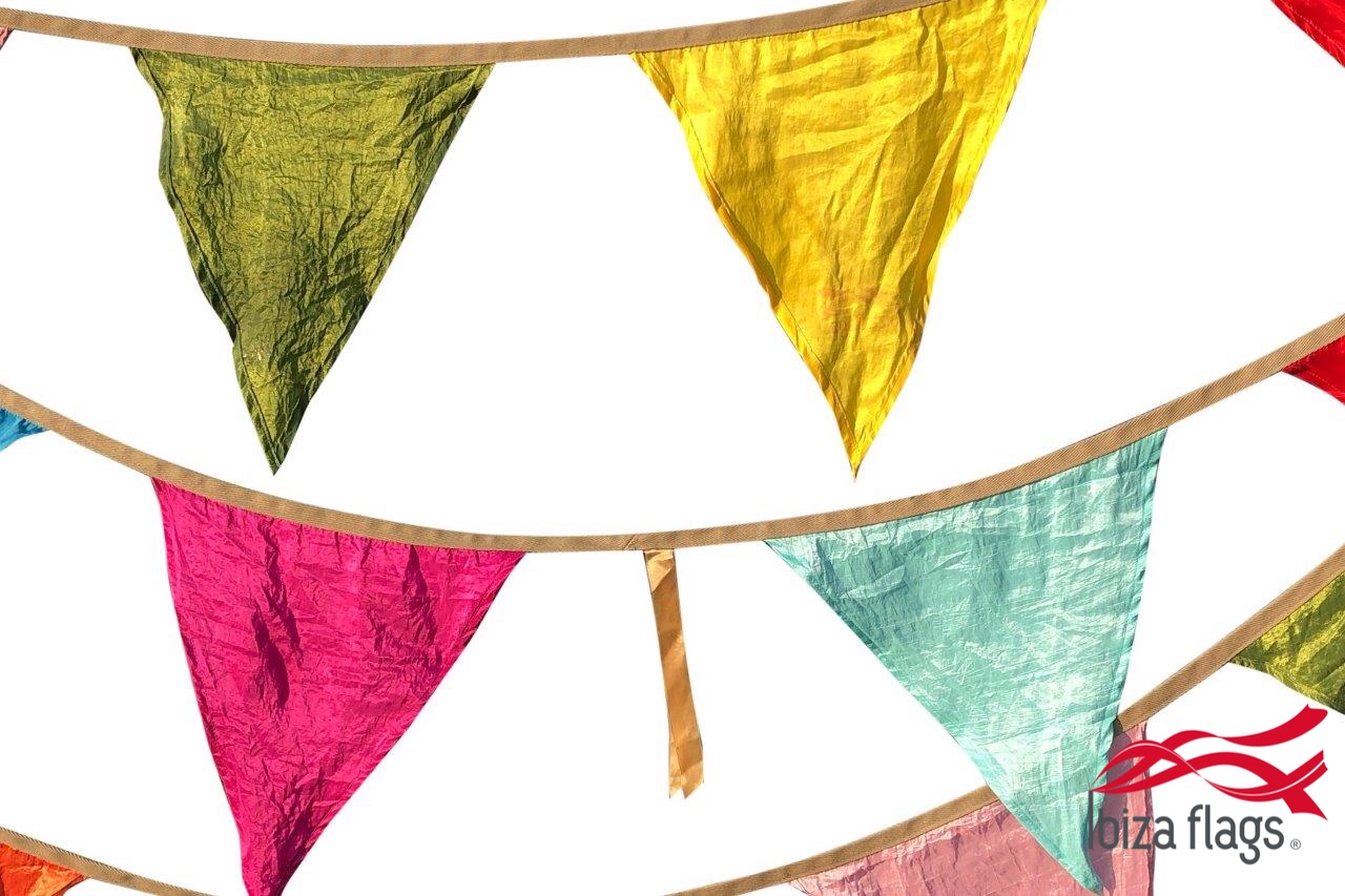 Multicolor XL puntslinger van stof