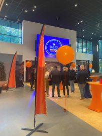 Oranje beachvlaggen voor KNVB, Zeist