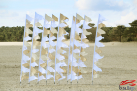 10 Witte festival vlaggen recht model huren
