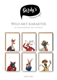 Wild met karakter kaarten