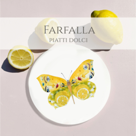Farfalla - Piatti Dolci- Set van 4 dessert borden