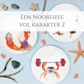 Een noordzee vol karakter 2 - set van 3 dinerborden