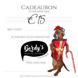 Cadeaubon - 15 Euro