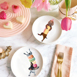 Sweet Wieners - Set van 6 gebaksbordjes