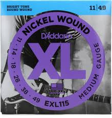 D'Addario EXL115 Snaren Elektrische Gitaar  11-49