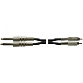 Hansen Instr. Cable 1,5m 2x Jack/RCA LC002-1.5 *