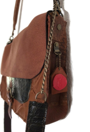 Leather cross body bag 'Katie XXL'