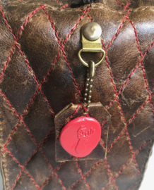 Leather quilted travel or working bag 'Liez'