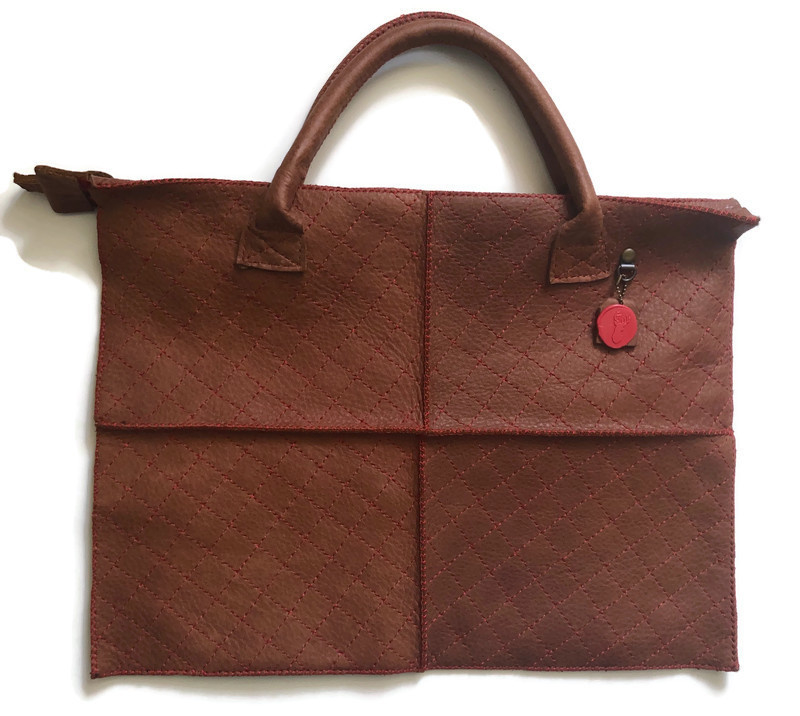Leather laptop bag 'Kato'