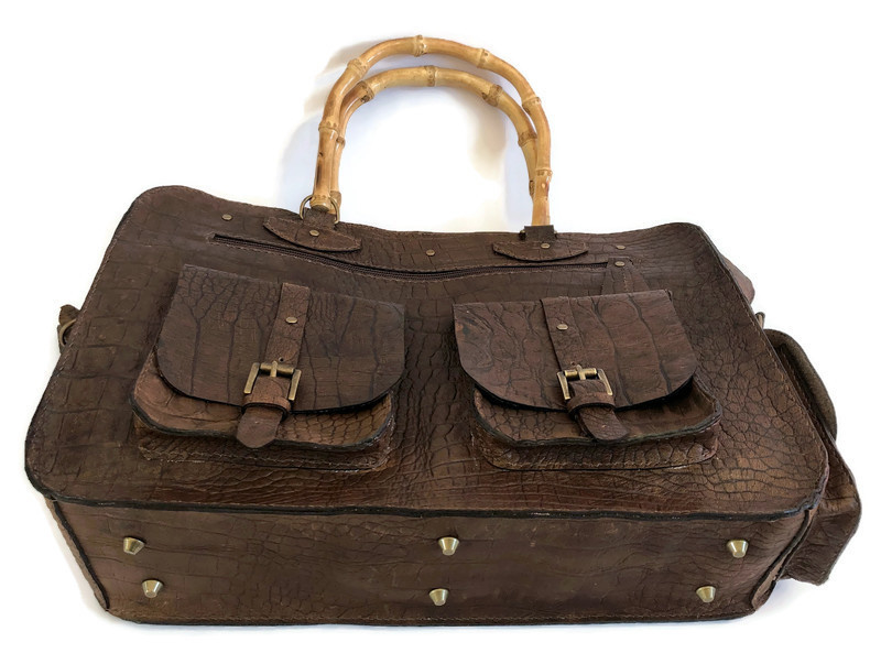 Leather working or travel bag (suitable for laptop) 'Sophie'