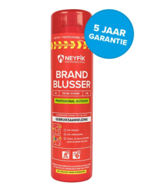 Neyfik® Professional Outdoor Brandblusser A/B 750 ml (incl. Universele Voertuighouder)