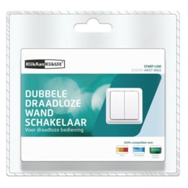AWST-8802 Dubbele Draadloze Wandschakelaar