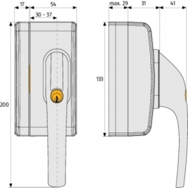 Abus raamslot FO 400 Gelijksluitend!