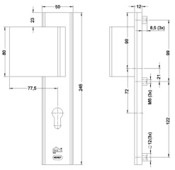 Nemef 3419 SKG*** veiligheids 3419-72mm Links