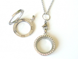 Locket rond zilver