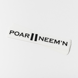 POAR NEEM'N zwart op wit