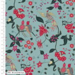 V & A Indian Summer Love Birds sage