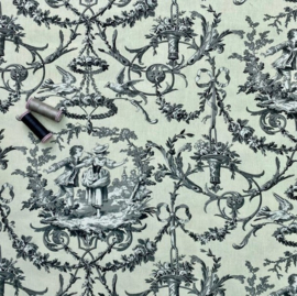 Toile de Jouy Colin Maillard grey