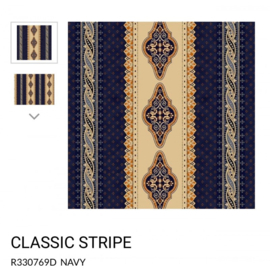 Indigo and Cheddar classic stripe