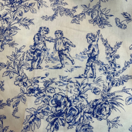 Toile de Jouy Mini Diabolo blue